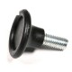 Indented Flat Head with Shoulder Thumb Screws - Steel Quick Install M4-M8 Plastic