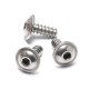 18-8 Socoje Steel Stainless Steel 304 M6 M8 Hex Socket Button Wafer Head Self Tapping Screws 1pc