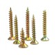 Yellow Zinc M10 x 80mm Chipboard Screw -Tooth Thread for Wood Construction