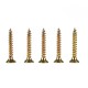 Yellow Zinc M10 x 80mm Chipboard Screw -Tooth Thread for Wood Construction