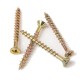 Yellow Zinc Pan Head Nickel Plated Chipboard Screws - 5x50mm for Secure Wood and Chipboard Fixings