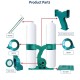 3HP Dust Collector, Wood Powder Vacuum Cleaner, for Woodworking Machine, 4'' Inlet,1883 cfm 110V 60HZ 1 set