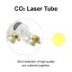 40W CO2 Laser Tube 700mm Long 50mm Diameter With Metal Head 5000hr Service Life for Laser Engraver Cutter Laser Engraving Machine FDA Approved 1 set