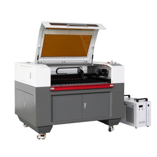 120W CO2 Laser Cutting Engraving Machine 35 x 23 Inches Auto Focus Wood Acrylic With Industry Water Chiller Compatible With Light Burn Software