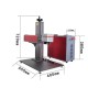 JPT 30W Portable Fiber Laser Marking Engraving Machine EZCad FDA for metal and more