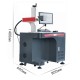 30W Deep Engraving Fiber Laser Marking Machine FDA for metal and more 1 set