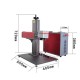 Raycus50W Portable Fiber Laser Marking Machine EZCad for metal,plastic