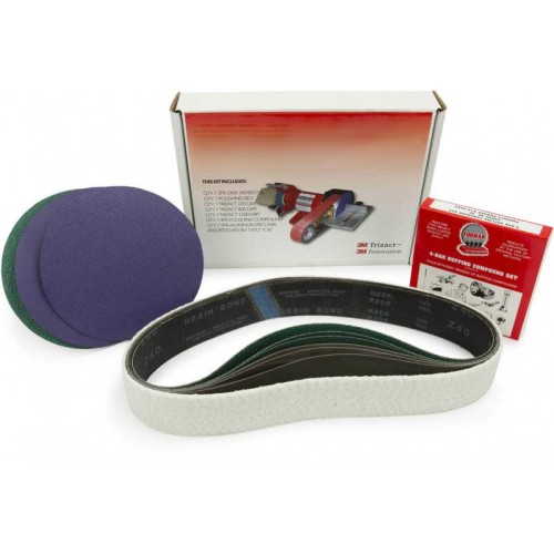 2" x 48" Socoje Belt, 7" Disc - Metal Working Belt & Disc Starter Kit 1 set