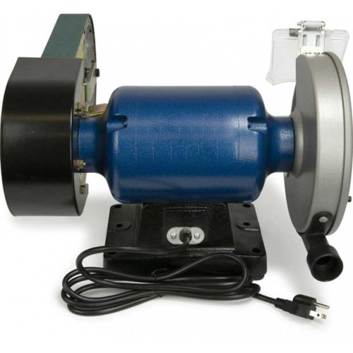 8 inch Multitool Grinder 1HP 120V, assembled with 8CW attachment (2x48 belt - 8 inch contact wheel)