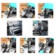 10" x 28" Socoje Benchtop Metal Lathe Turning Machine High Precision GEAR-HEAD For Metal Household and DIY Tool LED Working Lamp 1 set