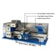 Socoje WBL250F Metal Lathe 10" x 22" Benchtop Brushless Lathe Variable Speed 50 - 2000 RPM 1.5HP (1100W) With 5" 3-jaw Chuck