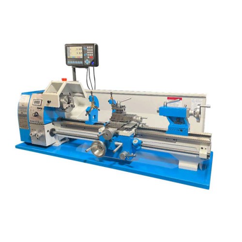 Socoje WBL250LF-D Metal Lathe 10" x 30" Benchtop Brushless Lathe Variable Speed 50 - 2000 RPM 1.5HP (1100W) With 5" 3-jaw Chuck & 2-Axis DRO