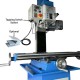 VM32L 8 inch x 33 inch Benchtop Milling Machine Variable Speed 100-2250 RPM  2HP(1500W) Brushless Motor Bench Mill Drill with R8 Spindle and 3-Axis DRO