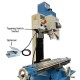 Socoje VM25L 7&quot; x 27&quot; Benchtop Milling Machine Variable Speed 100-2250 RPM  1.5HP(1100W) Brushless Compact Mill Drill with R8 Spindle