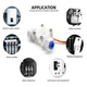 High Quality Pulse Flow Sensors Hall Effect Water Flow Meter 3-24V 0.3-3.0L/min For Water Dispenser Water Flow Sensor