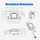 Micro Optical Water Flow Sensor Heat Pump Water Flow Switch Sensor PVC Fluid Water Flowmeter Switching Sensor