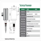 Water Oil Powders Capacitive Conductivity Liquid Point Level Switch Ultrasonic Level Sensor Seed Particle Mucus Level Switches