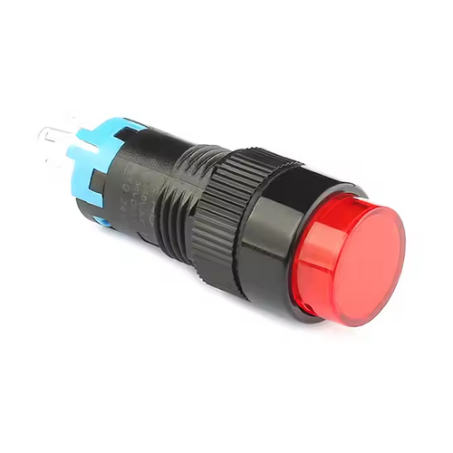 10mm red LED push button switch - micro tactile click switch with light