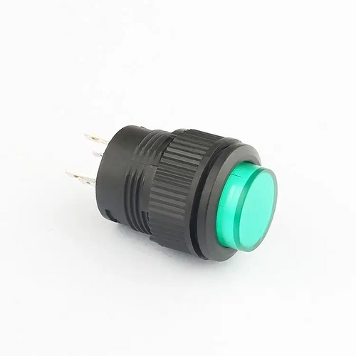 16mm On/Off Push Button Switch - Red & Green LED Latching