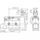 AZ-7124 Angled Lever with Roller Limit Switch