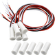 RC-35 NC & NO Wired Magnetic Door Window Contact Sensor Switch Contact Sensor Alarm Magnetic Reed Switch White - (5 Sets)