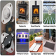 Wood Stove Thermostat Switch, Fireplace Blower Fan Thermal Switch, Snap Disc Temp Control (100°F ON and 85°F Off), Snap Disc Thermostat Switch