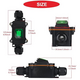 Waterproof Inline Cord Switch,DPST DC 16A-24V,20A-12V Outdoor Start Stop Switch,On Off Toggle Switch Double Entry/Outlet with Green Light Rocker Button Switch