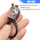 2pcs Toggle Switch SPST 2 Position Latching ON/Off 6A AC 125V /10A DC 12V Toggle switches Incidental 5.2 inch Connect Wire Rocker Arm Switch KNS-1