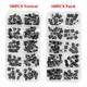 100 PCS 10 Models 6*6 Tact Switch Tactile Push Button Switch Kit Height: 4.1 5~12MM DIP 4P Micro Switch 6x6 Key Switch