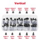 100 PCS 10 Models 6*6 Tact Switch Tactile Push Button Switch Kit Height: 4.1 5~12MM DIP 4P Micro Switch 6x6 Key Switch