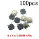 100pcs Car Remote Control Key Tactile Switches Buttons Touch Key For Hyundai,Nissan,Honda,VW,Toyota,Kia,Peugeot