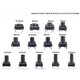 20PCS PCB Momentary Tactile Tact Mini Push Button Switch Panel DIP 4Pin 6*6*4.3/5/6/7/8/8.5/9/10/11/12/13/14/15MM