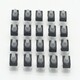 20pcs/lot 8x8x5MM 4PIN G77 Conductive Silicone Soundless Tactile Tact Push Button Micro Switch Self-reset