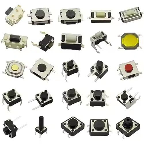 4.5x4.5 6x6 8x8 12x12 Momentary Tactile Switch Push Buttons Smd Smt Dip Tact Switch Micro Switch for Pcb