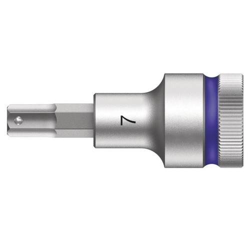 7mm 8740 C HF Zyklop bit socket with 1/2“ drive with holding function