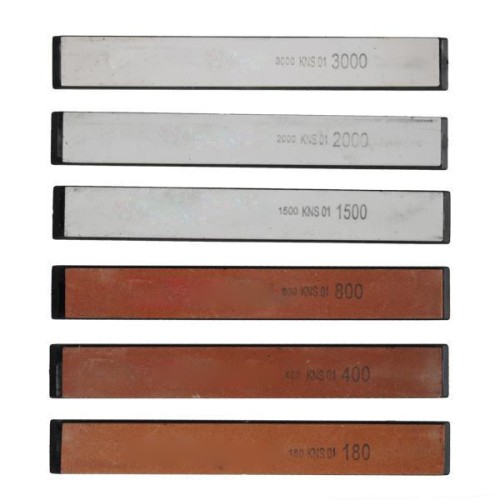 6Pcs 180# 400# 800# 1500# 2000# 3000# Oil Stone Edge Sharpener Stone