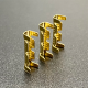 1000PCS Gold 453 U-Shaped 0.3-1.5mm 2 Terminal Tab Cold Inserts Connectors Cold Terminal Small Teeth Fascia Terminal