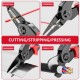 5 in 1 Plier Tool Set High Carbon Steel Wire Cutters Wire Strippers Needle Nose Pliers Long Range Durable Suitable