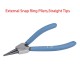 CR-V Material Straight Tips 5/7 Inch External/Internal Snap Ring Pliers 120Pcs