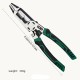 1PCS Multi-Purpose Vanadium Steel Electrician Pliers Multifunctional Wire Stripping Cutting Pulling Tool Non-Slip Rubber Grip Professional Use