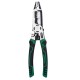 1PCS Multi-Purpose Vanadium Steel Electrician Pliers Multifunctional Wire Stripping Cutting Pulling Tool Non-Slip Rubber Grip Professional Use