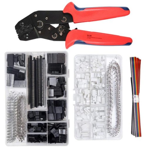 Sn-28b Crimping Pliers Tool Set-1550pcs, 460pcs 2.54mm Jst-xh Jst Connector Kit