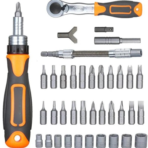 38 In 1 Mini Screwdriver Set Home Tool For Home Repair Multi Tool Bits Ratcheting Screwdriver Sets With Ratchet Wrench Kit