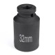 12 Point 80mm Deep Impact Nut Socket 1/2inch Drive Spindle Axle Nut Socket Hub Axle Nut