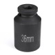 12 Point 80mm Deep Impact Nut Socket 1/2inch Drive Spindle Axle Nut Socket Hub Axle Nut