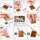 360Pcs/Set Leather Rivets Double Cap Rivet Tubular Metal Studs 1 Sizes with Punch Pliers and 3 Pieces Setting Tool Kit