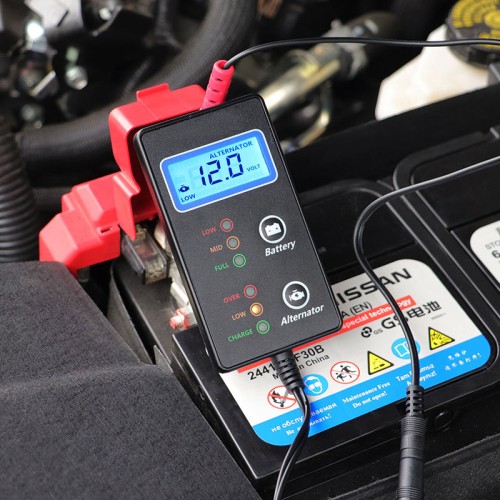 12 volt Socoje car battery tester battery capacity tester 6V~25V Battery 8 Charging System Analyzer 1pc