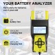 12V/24V Socoje Auto Battery Tester with Printer 100-2000 CCA Car Battery Analyzer Auto Cranking and Charging System Test Tool 1pc