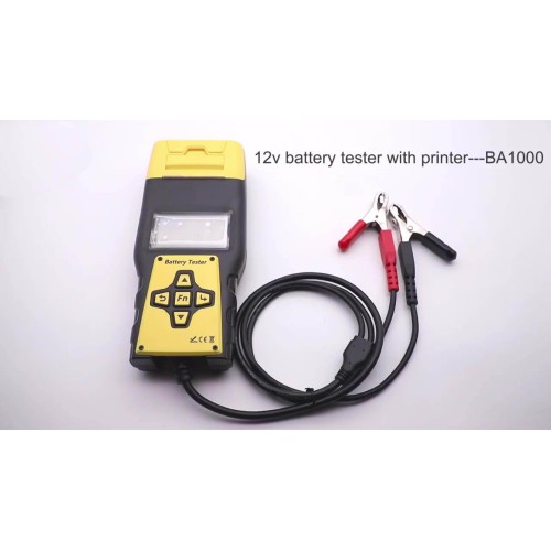 BA1000 Lead Acid Flooded AGM GEL EFB Vehicles 12V 24V Automotive Car Battery Tester With Printer