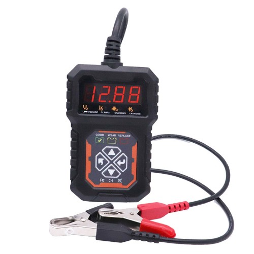 Self-Design Motorcycle Battery Tester For 12V Car Batteries Solar Battery Tester